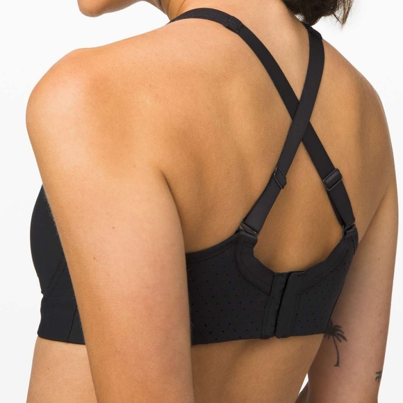 Run Times Bra High Support, B–G Cups Black - Picture 6 of 14
